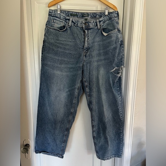 Wild Fable 90s Relaxed Straight Jeans Size 17 Distressed High Waist Vintage y2k - Picture 8 of 8